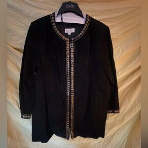 Bradley Black Embellished Women's Blazer
